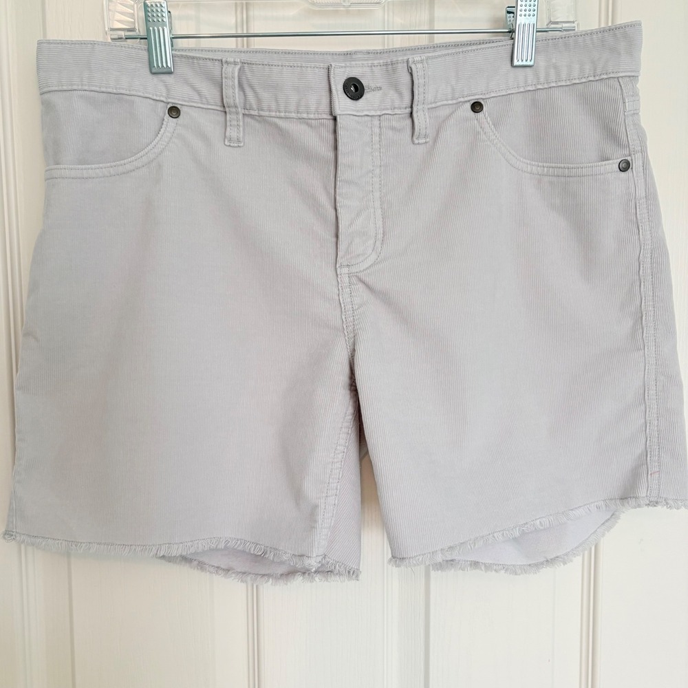 Carve Designs Oahu Shorts Womens Corduroy Size 10 Light Gray